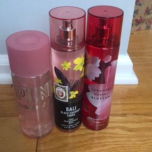 three perfumes/sprays